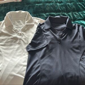 Cutter & Buck Women's Black and White Button Down Shirts